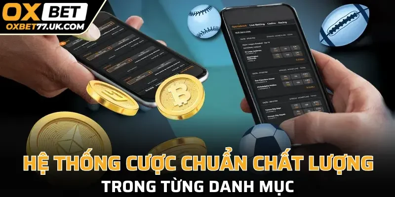 Hệ thống cược chuẩn chất lượng trong từng danh mục