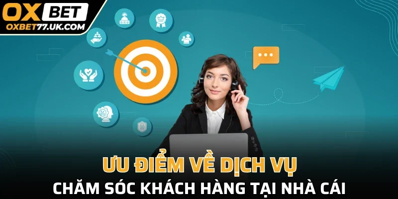 Ưu điểm về dịch vụ chăm sóc khách hàng tại nhà cái